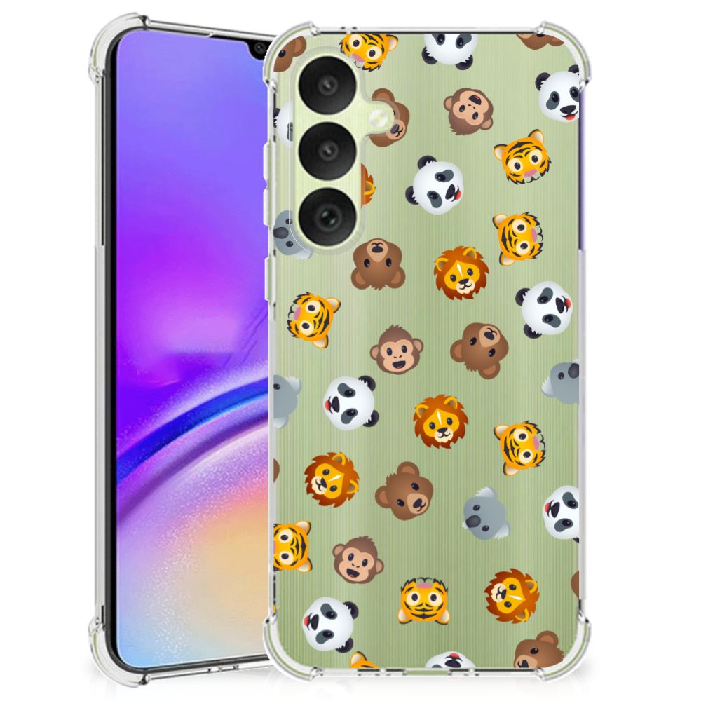Doorzichtige Silicone Hoesje voor Samsung Galaxy A35 Dieren Emojis B2C Telecom