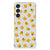 Samsung Galaxy A55 Doorzichtige Silicone Hoesje Katten Emojis achteraanzicht