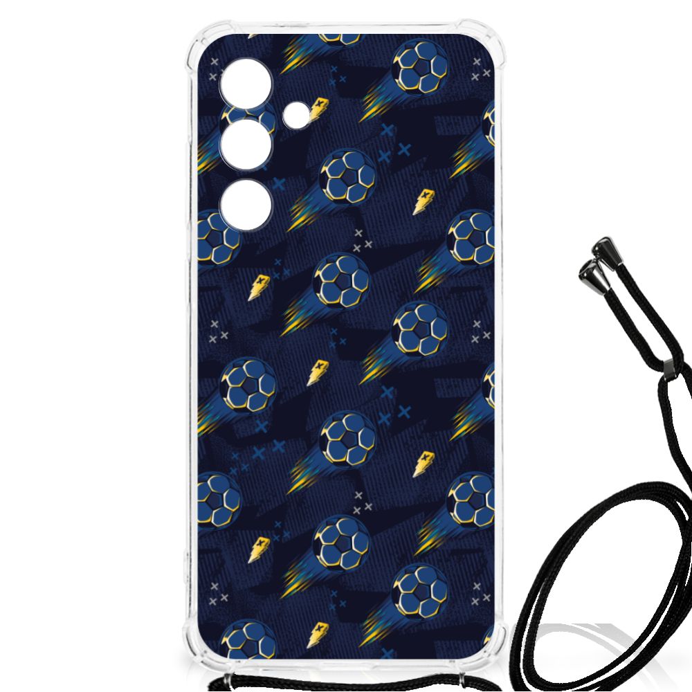 Doorzichtige Silicone Hoesje voor Samsung Galaxy A55 Voetbal B2C Telecom