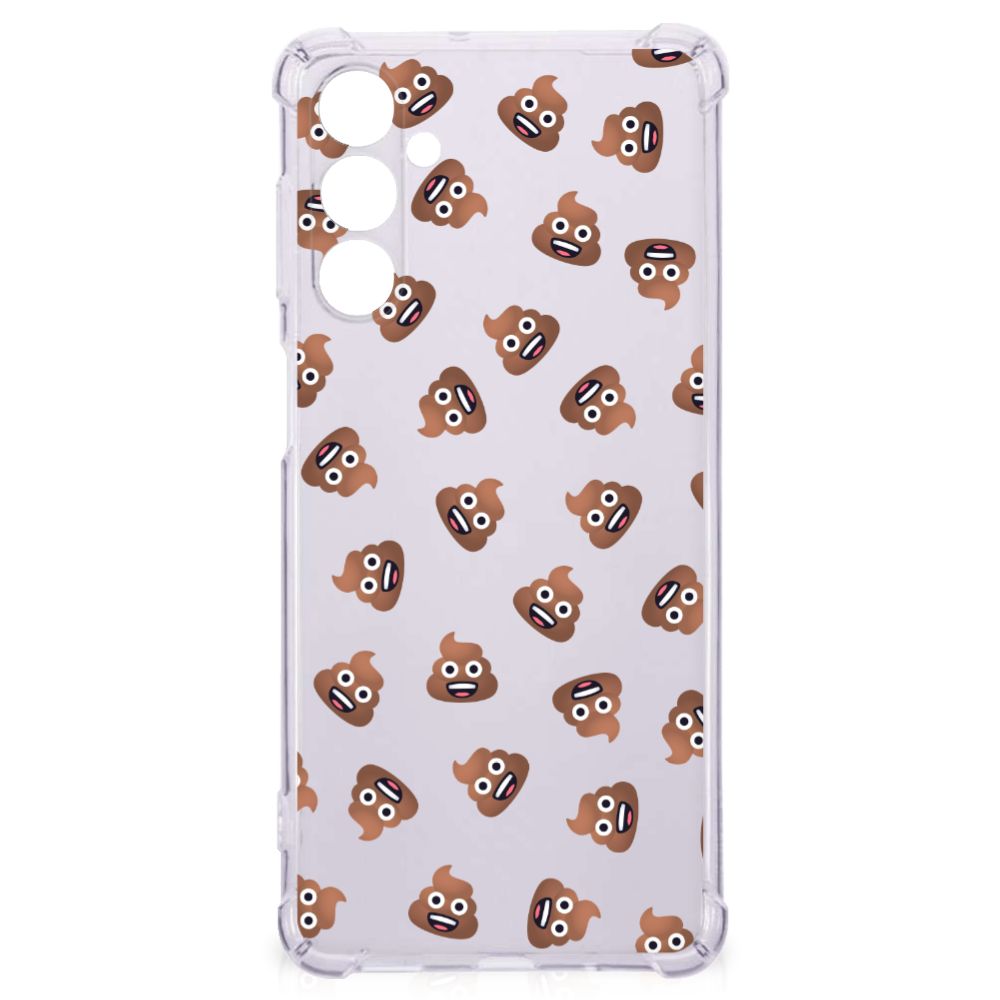 Doorzichtige Silicone Hoesje voor Samsung Galaxy M54 Poep Emojis B2C Telecom