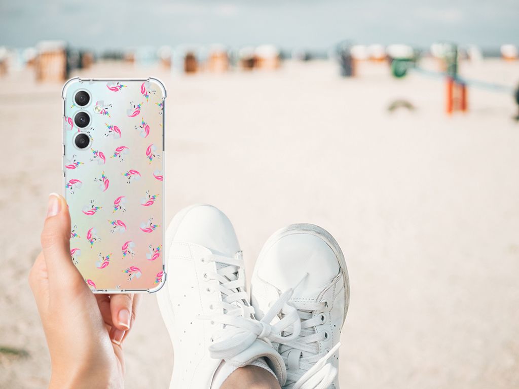 Doorzichtige Silicone Hoesje voor Samsung Galaxy S23 FE Unicorns B2C Telecom