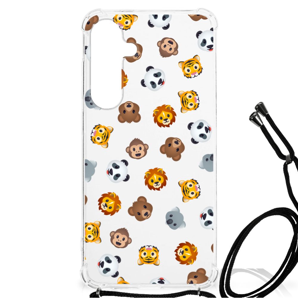 Doorzichtige Silicone Hoesje voor Samsung Galaxy S24 Plus Dieren Emojis B2C Telecom