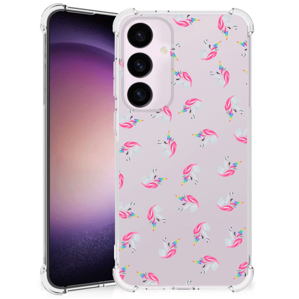 Doorzichtige Silicone Hoesje voor Samsung Galaxy S24 Plus Unicorns B2C Telecom