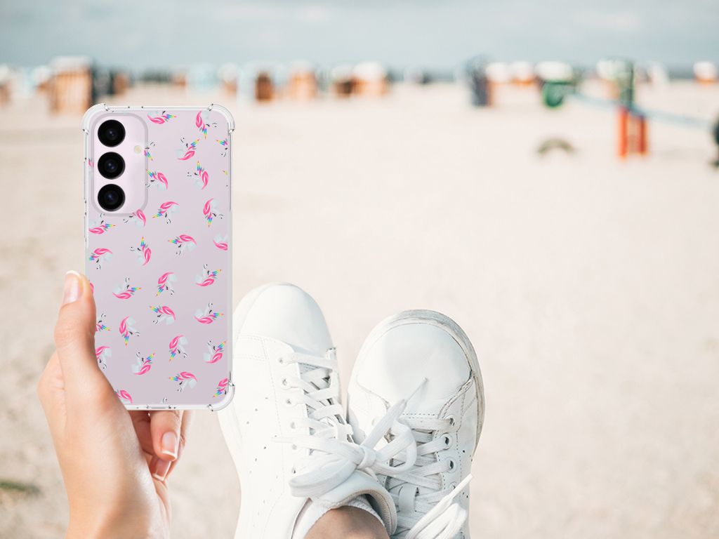 Doorzichtige Silicone Hoesje voor Samsung Galaxy S24 Plus Unicorns B2C Telecom