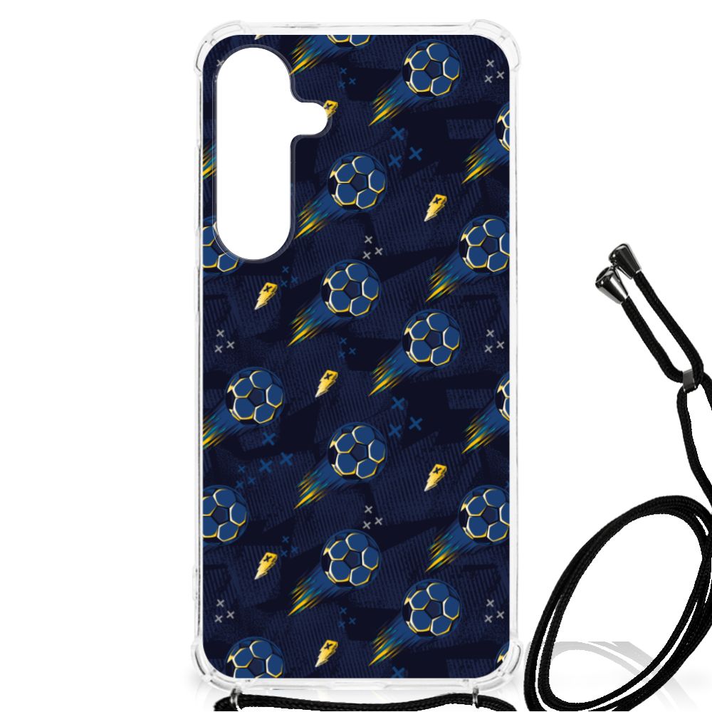 Doorzichtige Silicone Hoesje voor Samsung Galaxy S24 Plus Voetbal B2C Telecom