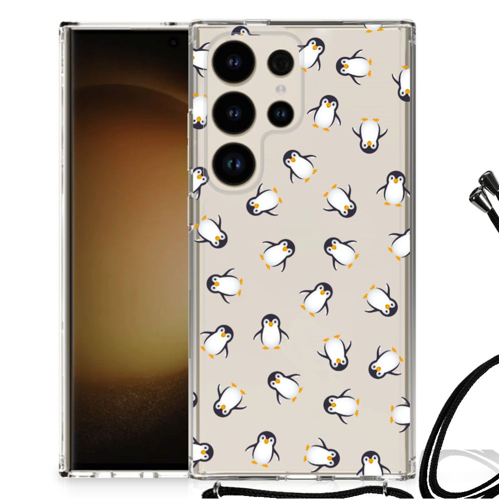 Doorzichtige Silicone Hoesje voor Samsung Galaxy S24 Ultra Pinguïn B2C Telecom