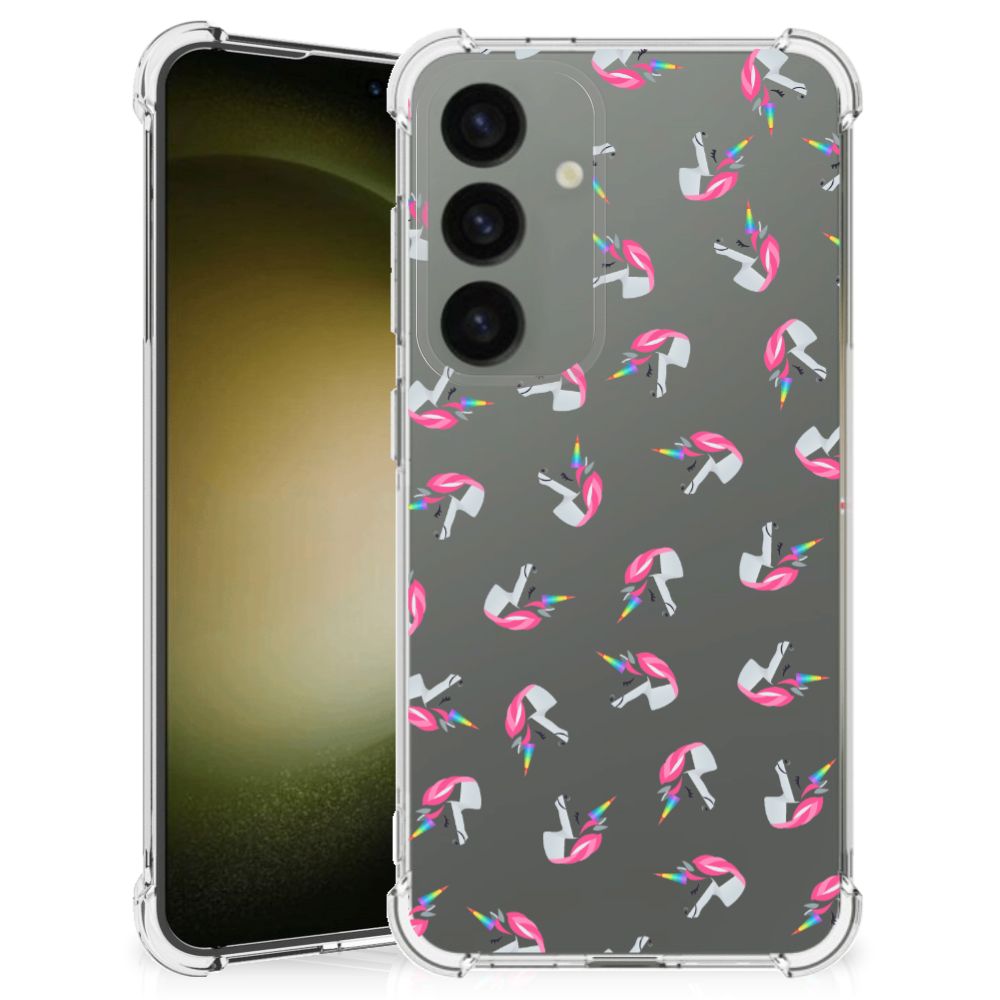 Doorzichtige Silicone Hoesje voor Samsung Galaxy S24 Unicorns B2C Telecom