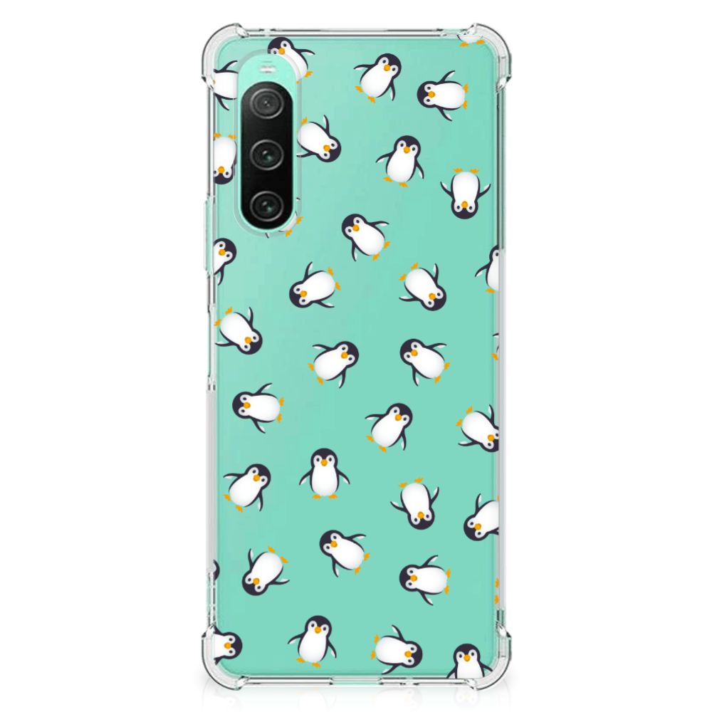 Doorzichtige Silicone Hoesje voor Sony Xperia 10 V Pinguïn B2C Telecom