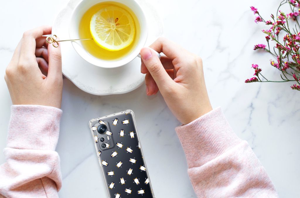 Doorzichtige Silicone Hoesje voor Xiaomi 12 | 12x Pinguïn B2C Telecom