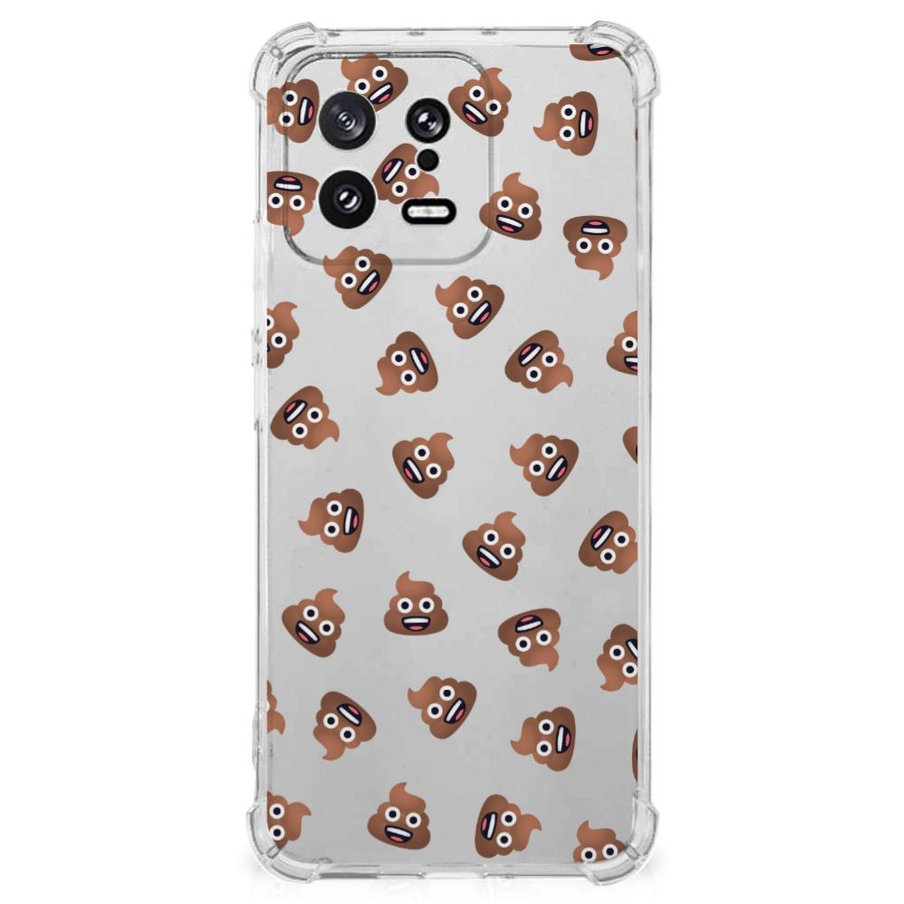 Doorzichtige Silicone Hoesje voor Xiaomi 13 Poep Emojis B2C Telecom