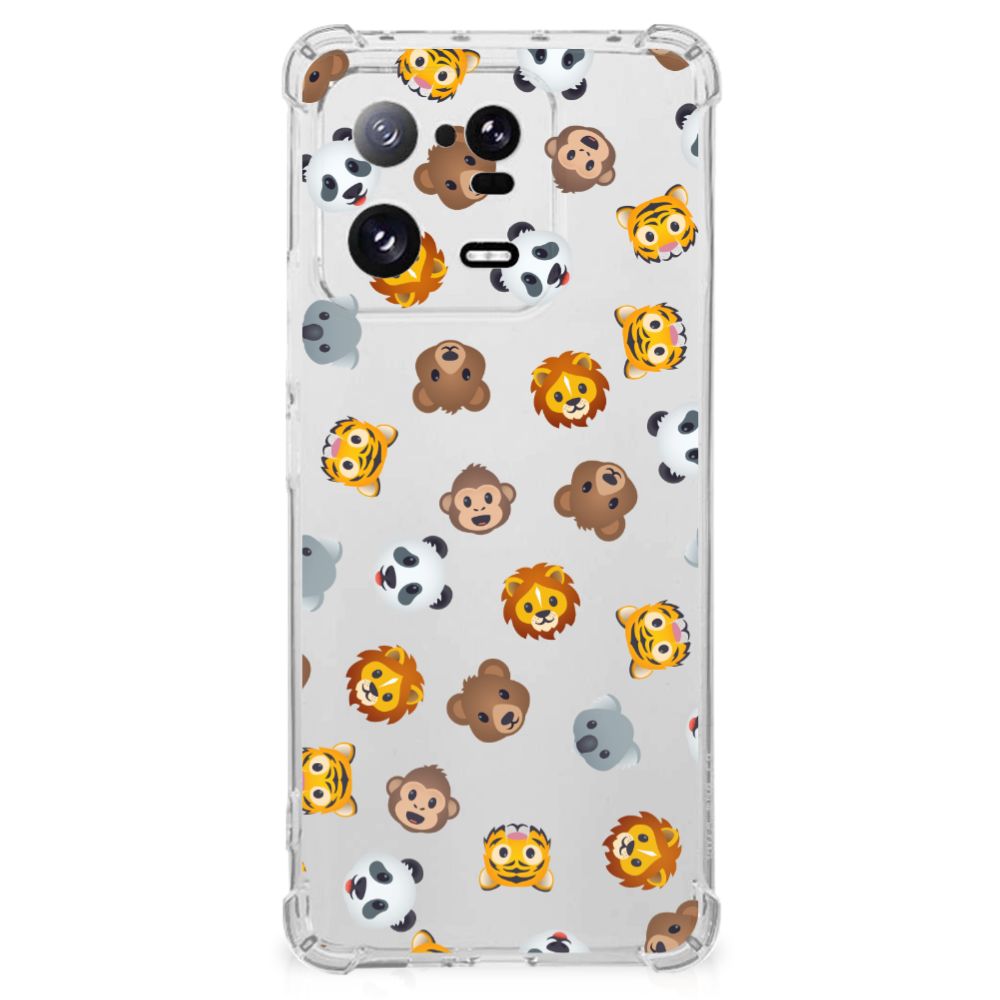 Doorzichtige Silicone Hoesje voor Xiaomi 13 Pro Dieren Emojis B2C Telecom
