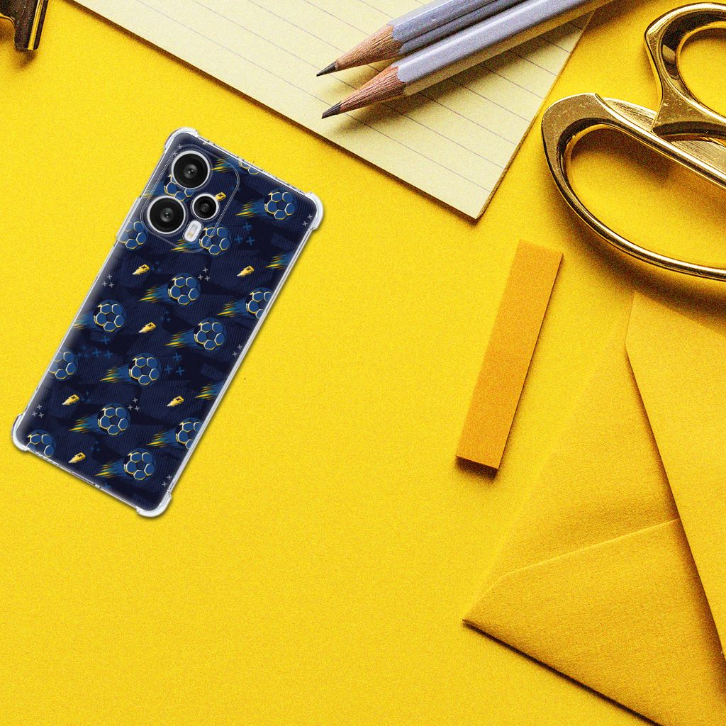 Doorzichtige Silicone Hoesje voor Xiaomi Poco F5 Voetbal B2C Telecom