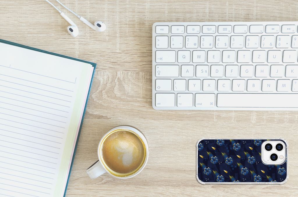 Doorzichtige Silicone Hoesje voor iPhone 14 Pro Voetbal B2C Telecom