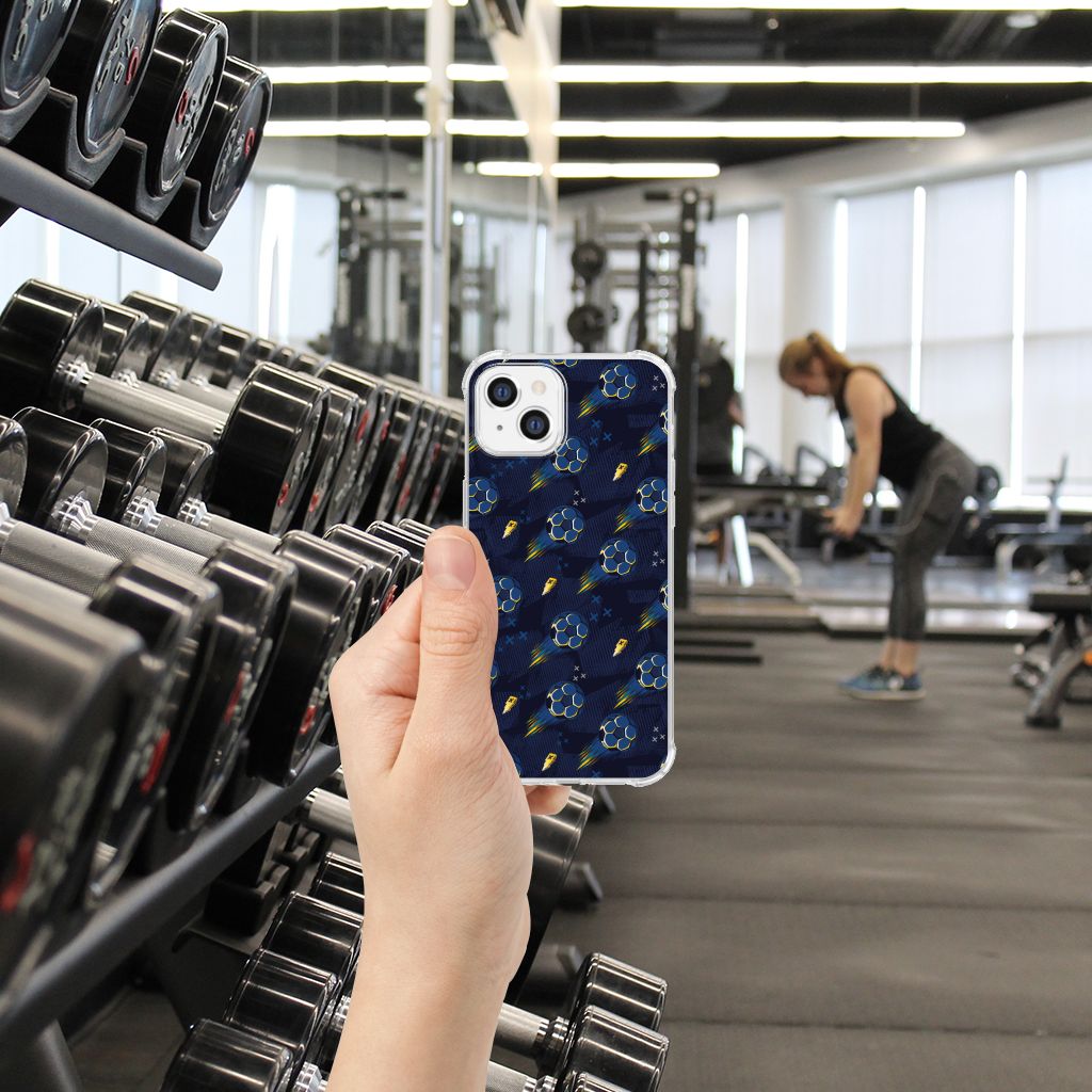 Doorzichtige Silicone Hoesje voor iPhone 14 Voetbal B2C Telecom