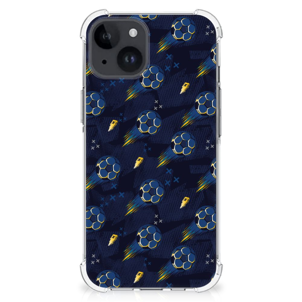 Doorzichtige Silicone Hoesje voor iPhone 15 Plus Voetbal B2C Telecom