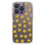 iPhone 15 Pro Doorzichtige Silicone Hoesje Katten Emojis achterkant