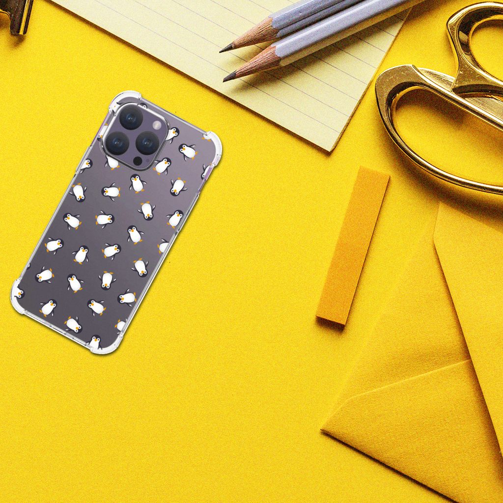 Doorzichtige Silicone Hoesje voor iPhone 15 Pro Max Pinguïn B2C Telecom
