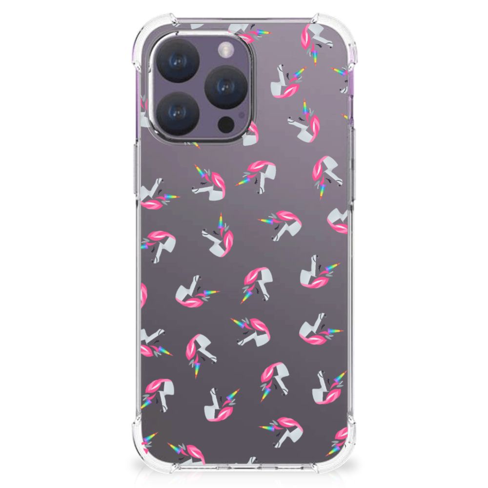 Doorzichtige Silicone Hoesje voor iPhone 15 Pro Max Unicorns B2C Telecom