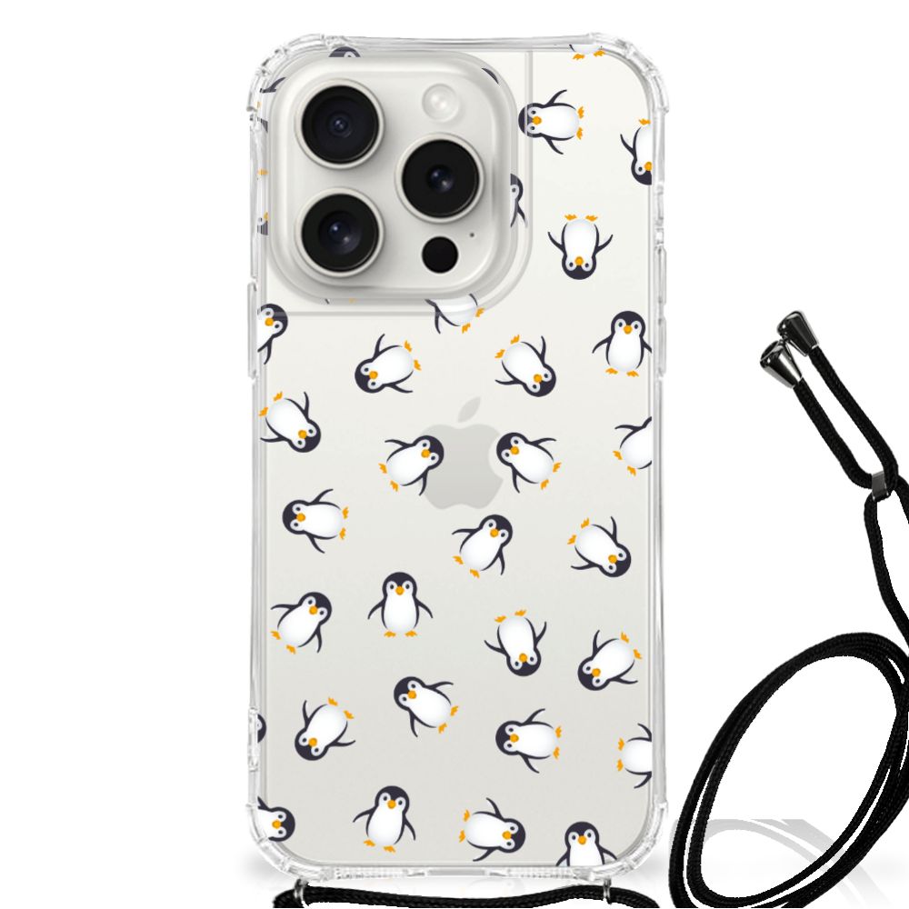 Doorzichtige Silicone Hoesje voor iPhone 15 Pro Pinguïn B2C Telecom