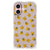 Apple iPhone 16 Doorzichtige Silicone Hoesje Katten Emojis achteraanzicht