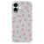 iPhone 16 Plus Doorzichtige Silicone Hoesje Unicorns achterkant