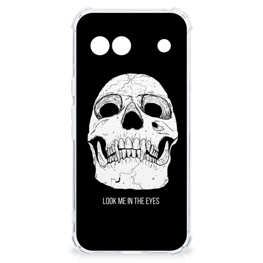 Extreme Case Google Pixel 8A Skull Eyes telefoonhoesje skull design voorkant