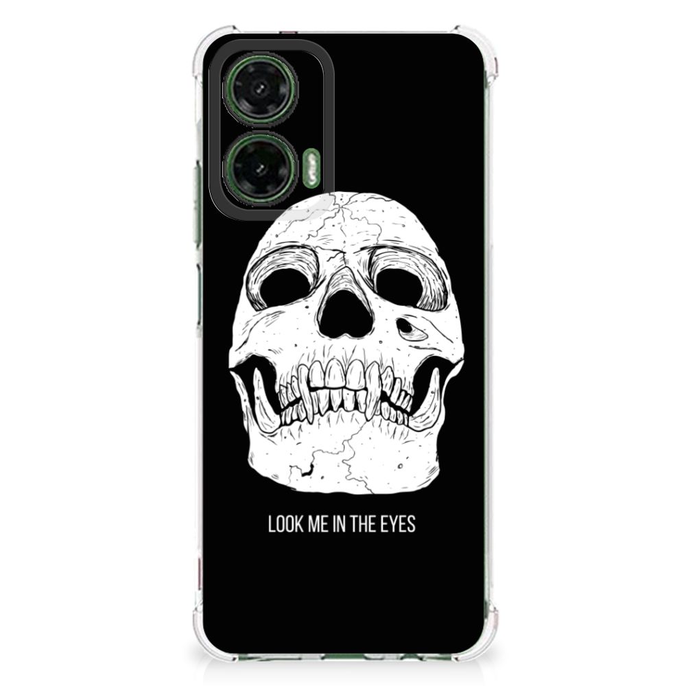 Extreme Case Motorola Moto G35 Skull Eyes telefoonhoesje skull design voorkant