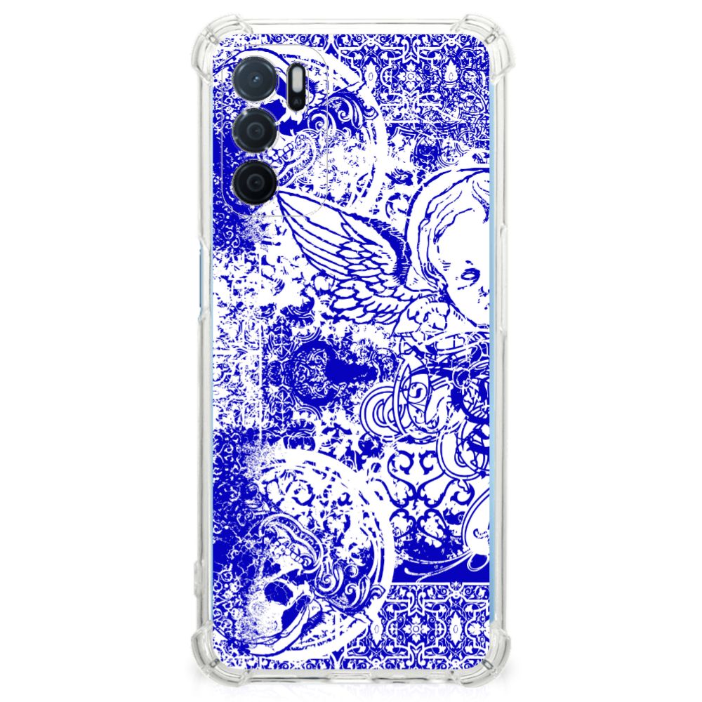 Extreme Case OPPO A16 | A16s | A54s Angel Skull Blauw B2C Telecom