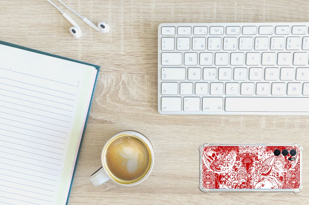 Extreme Case OPPO A16 | A16s | A54s Angel Skull Rood B2C Telecom