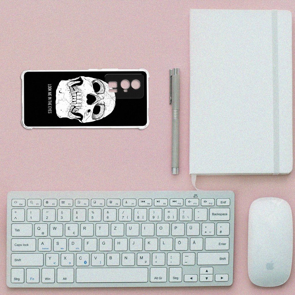 Extreme Case Xiaomi Poco F5 Pro Skull Eyes telefoonhoesje bovenaanzicht