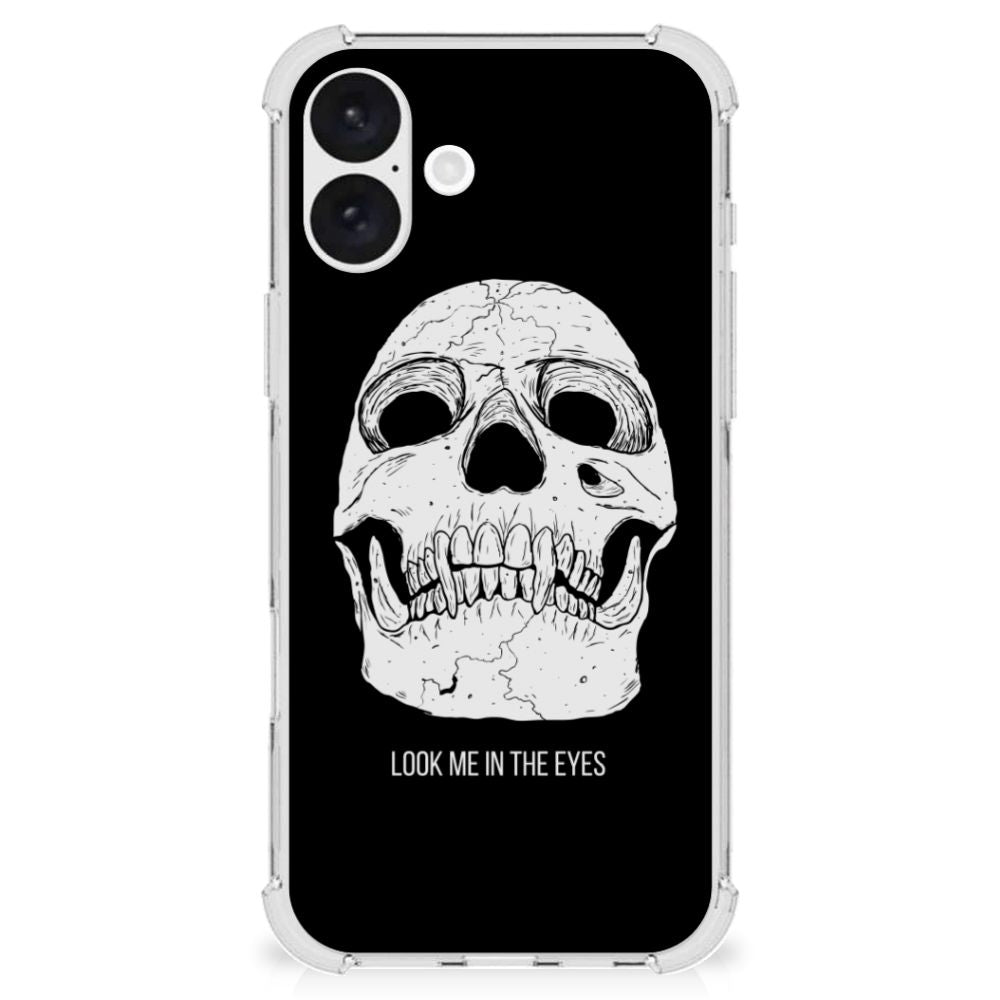 Extreme Case iPhone 16 Plus Skull Eyes telefoonhoesje skull design vooraanzicht