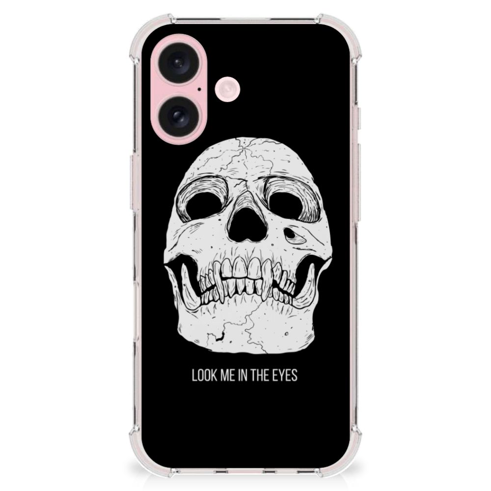 Extreme Case iPhone 16 Skull Eyes telefoonhoesje skull design achterkant