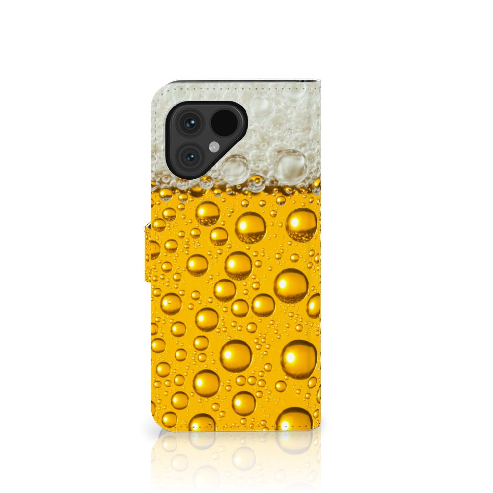 Fairphone 5 Book Cover Bier telefoonhoesje bierprint voorkant