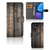 Fairphone 5 Book Style Case Steigerhout bookstyle case houten design vooraanzicht zijkant achterkant