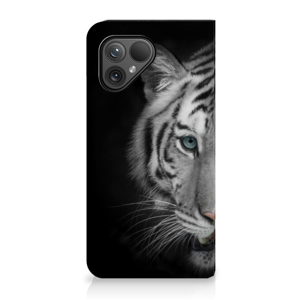 Fairphone 5 Hoesje maken Tijger stand witte tijger design