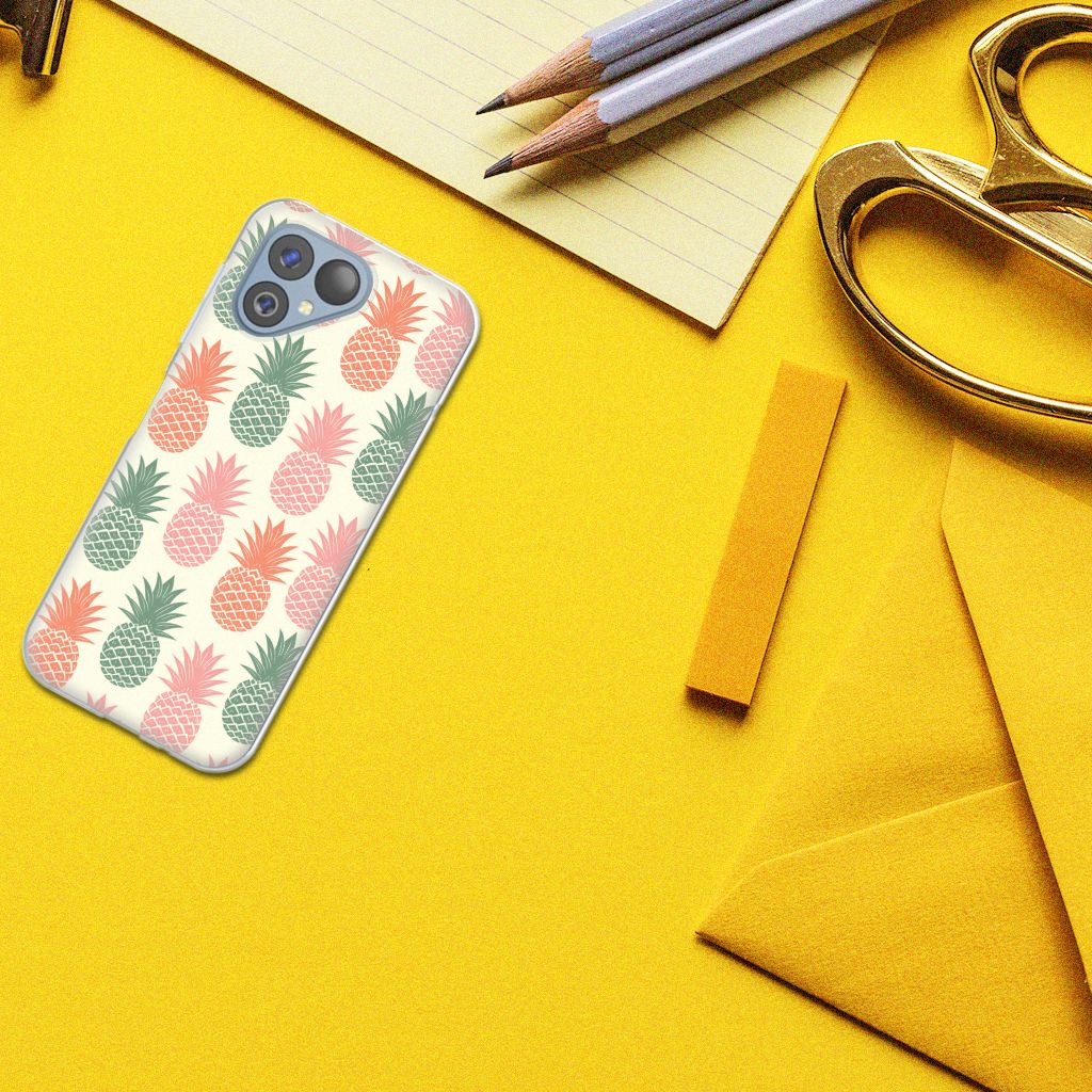 Fairphone 5 Siliconen Case Ananas design ananas aanzicht