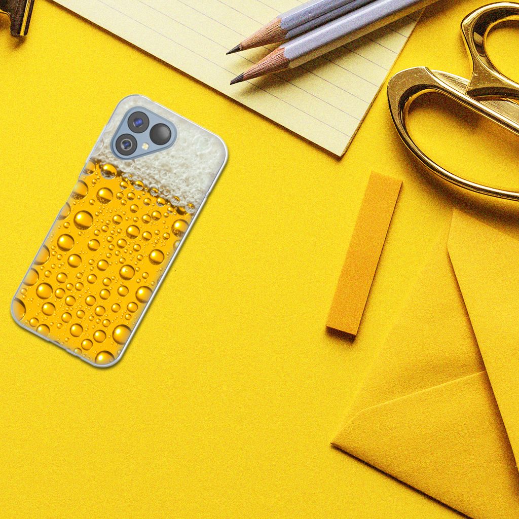 Fairphone 5 Siliconen Case Bier designbierprint aanzicht