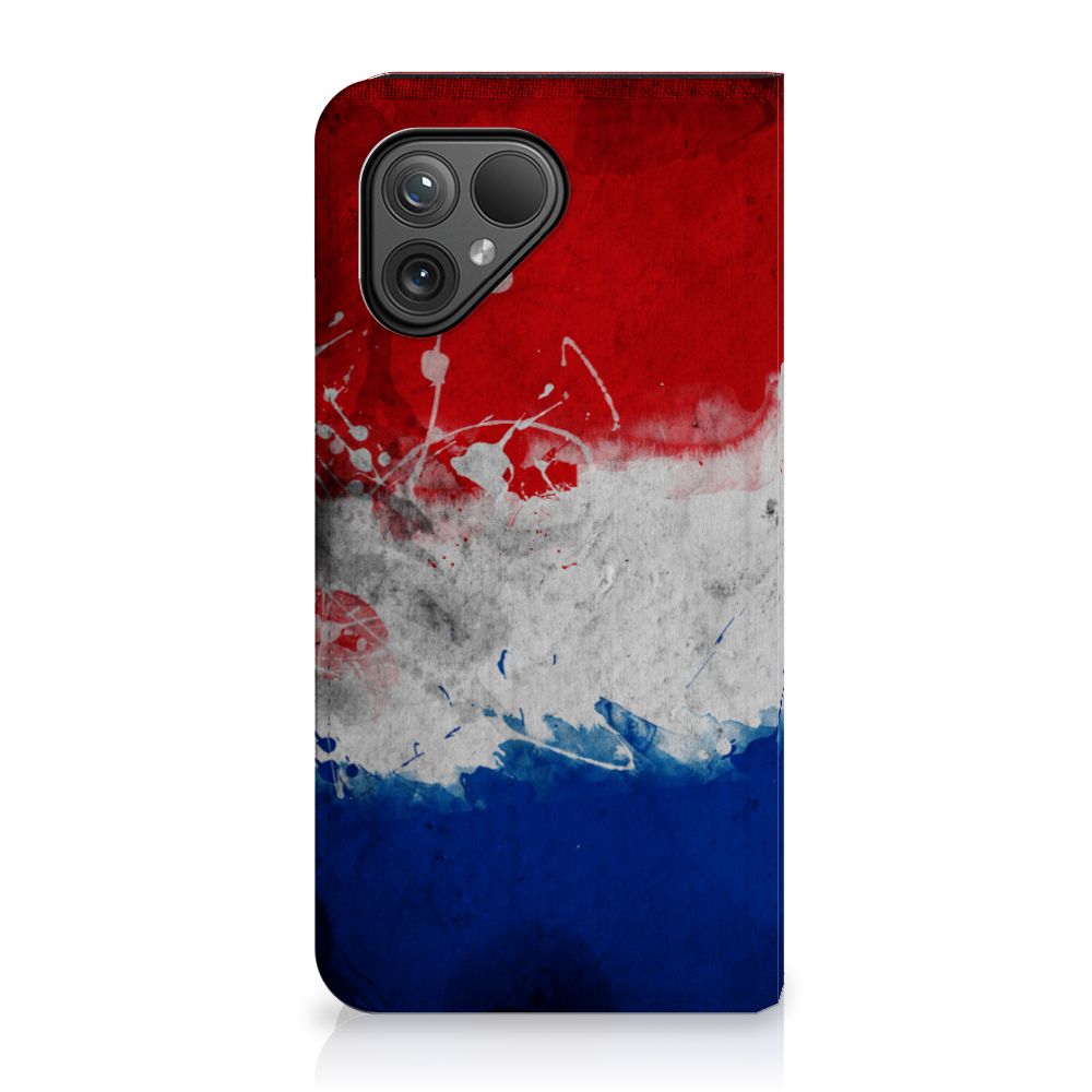 Fairphone 5 Standcase Nederland design Nederlandse vlag voorkant