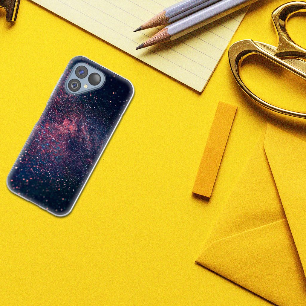 Fairphone 5 TPU Hoesje Stars design Stars aanzicht