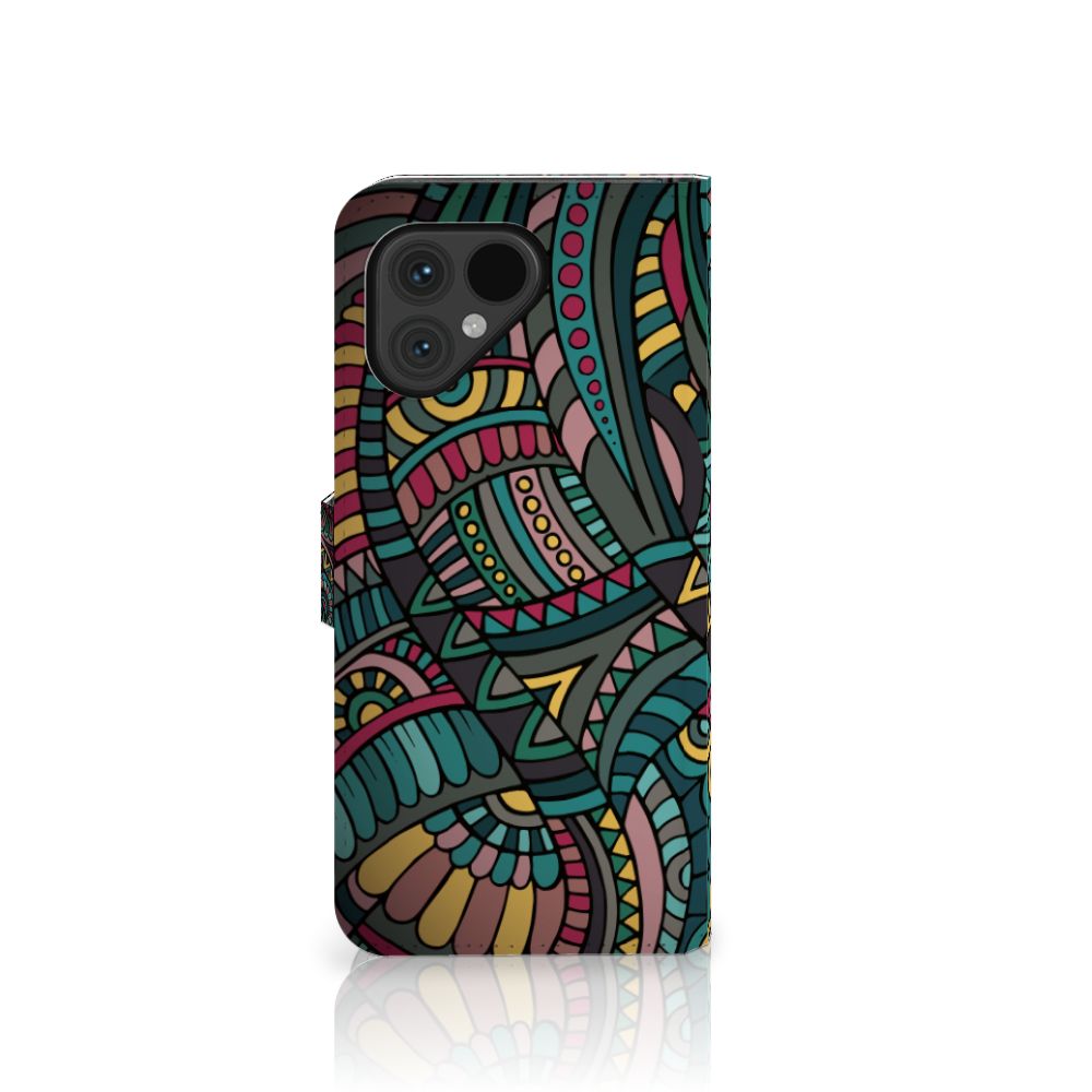 Fairphone 5 Telefoon Hoesje Aztec telefoonhoesje Aztec voorkant