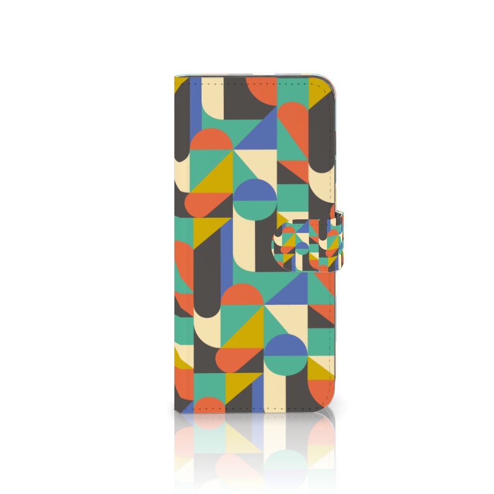 Fairphone 5 Telefoon Hoesje Funky Retro ontwerp geometrisch kleurig design vooraanzicht