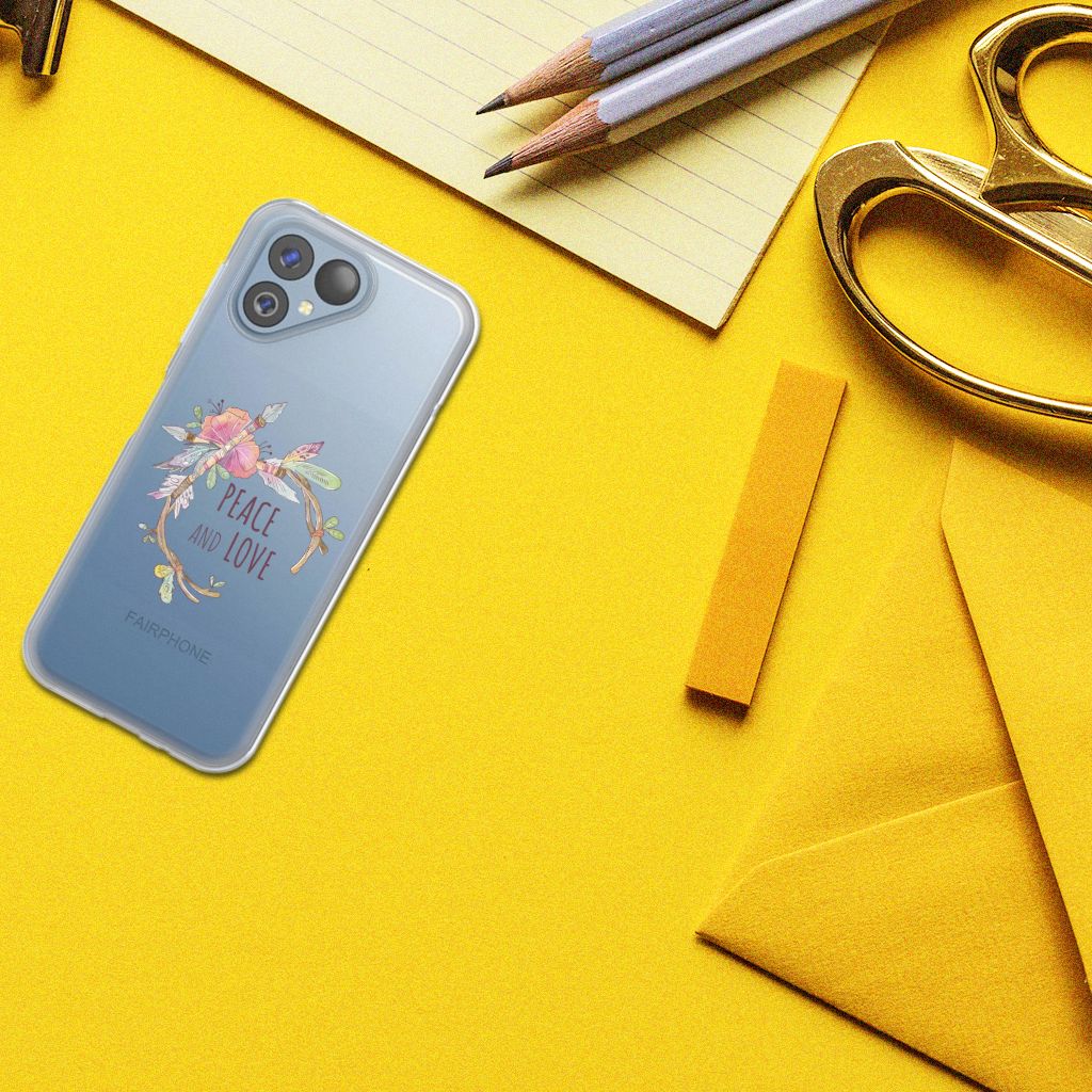 Fairphone 5 Telefoonhoesje met Naam Boho Text