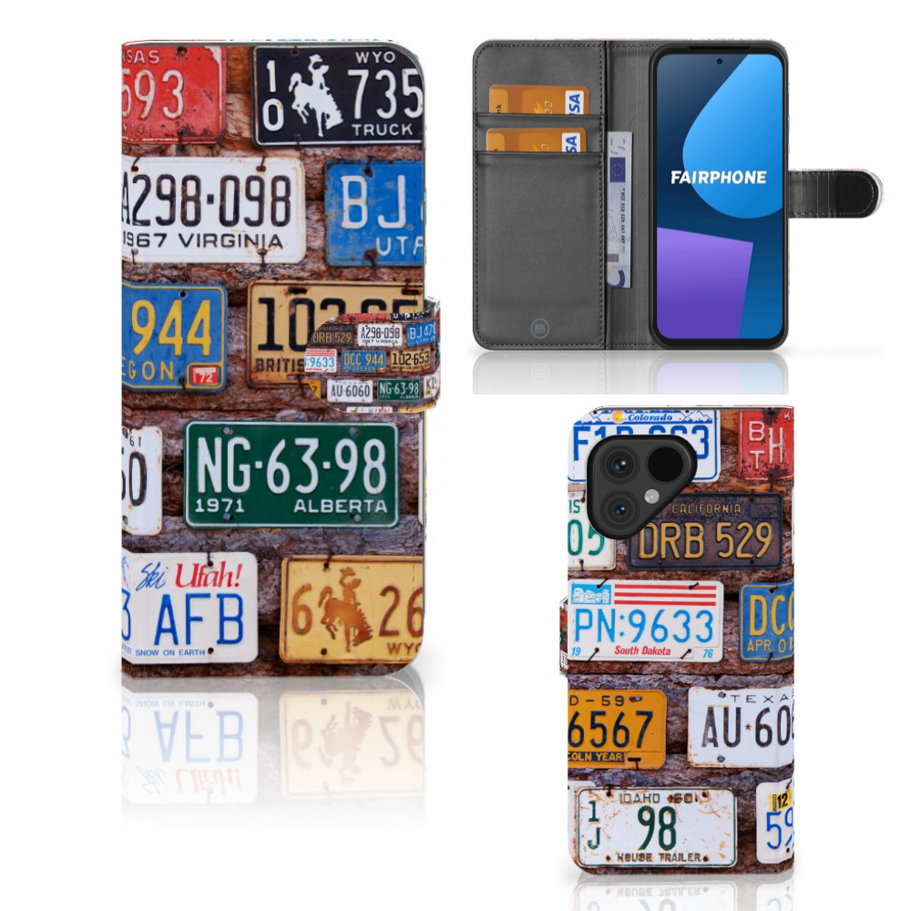 Fairphone 5 Telefoonhoesje met foto Kentekenplaten