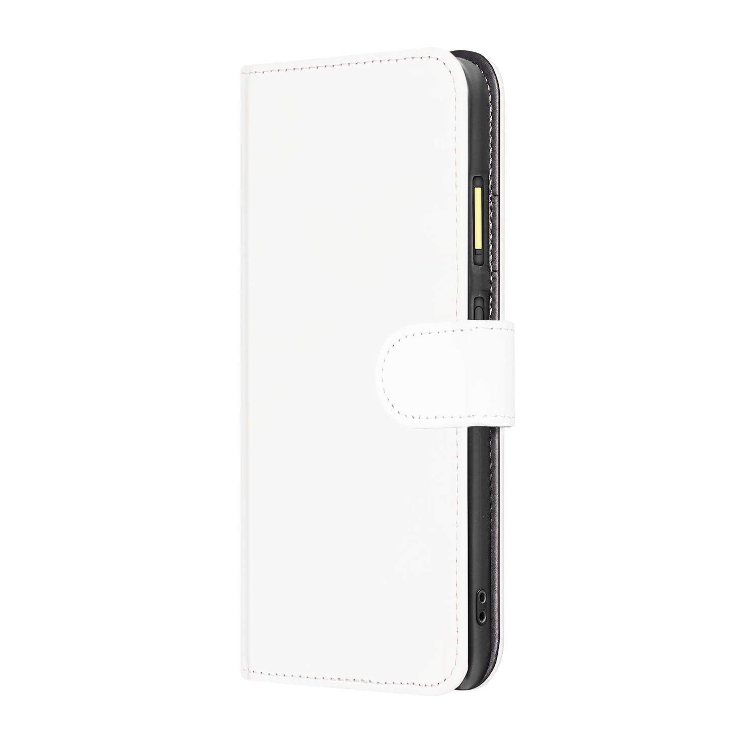 Fairphone 6 Boekhoes Wit Met Pasjeshouder En Magnetische Sluiting boekhoes wit zijkant