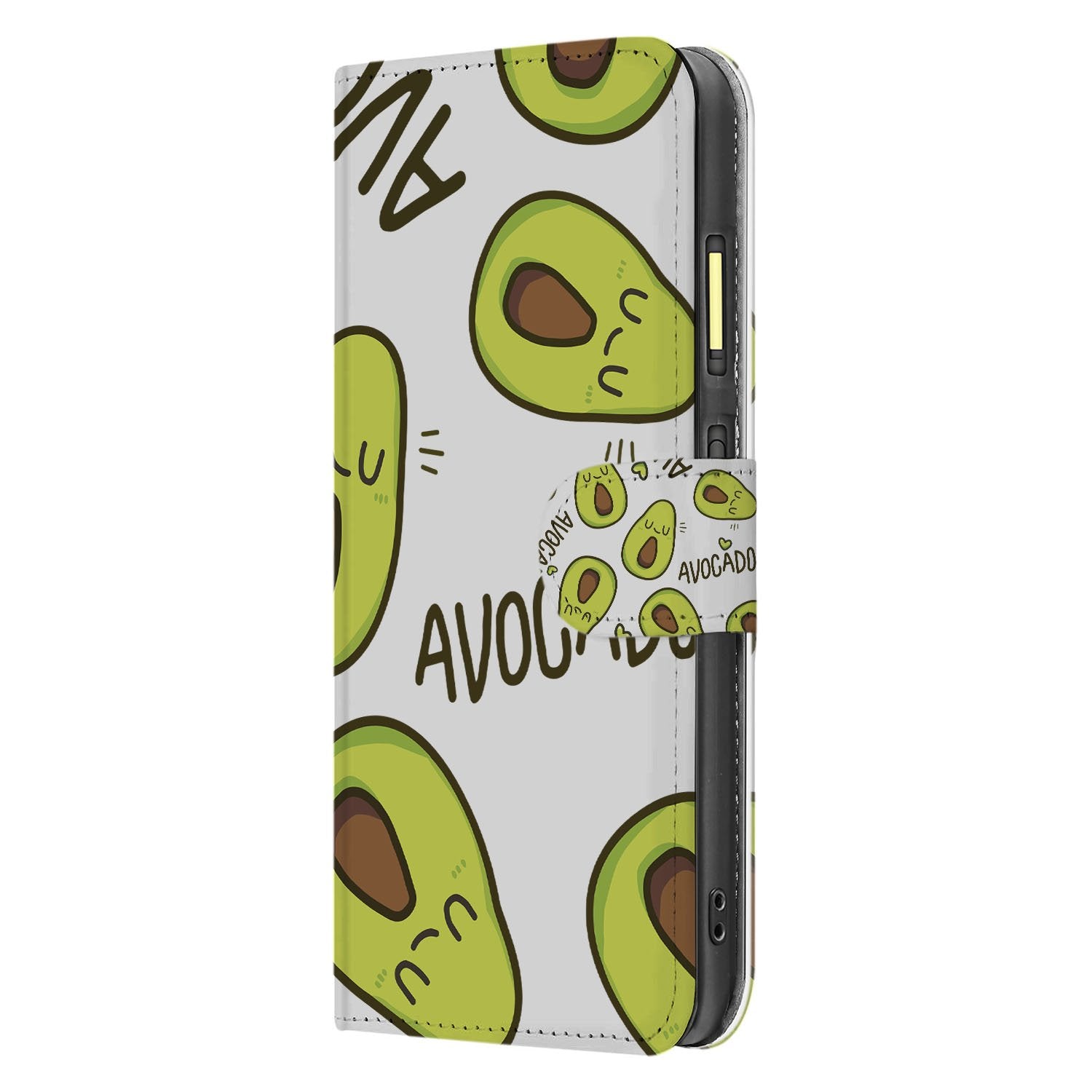 Fairphone 6 Bookcase Hoesje Avocado Singing Design groen 3 pasjes vakken