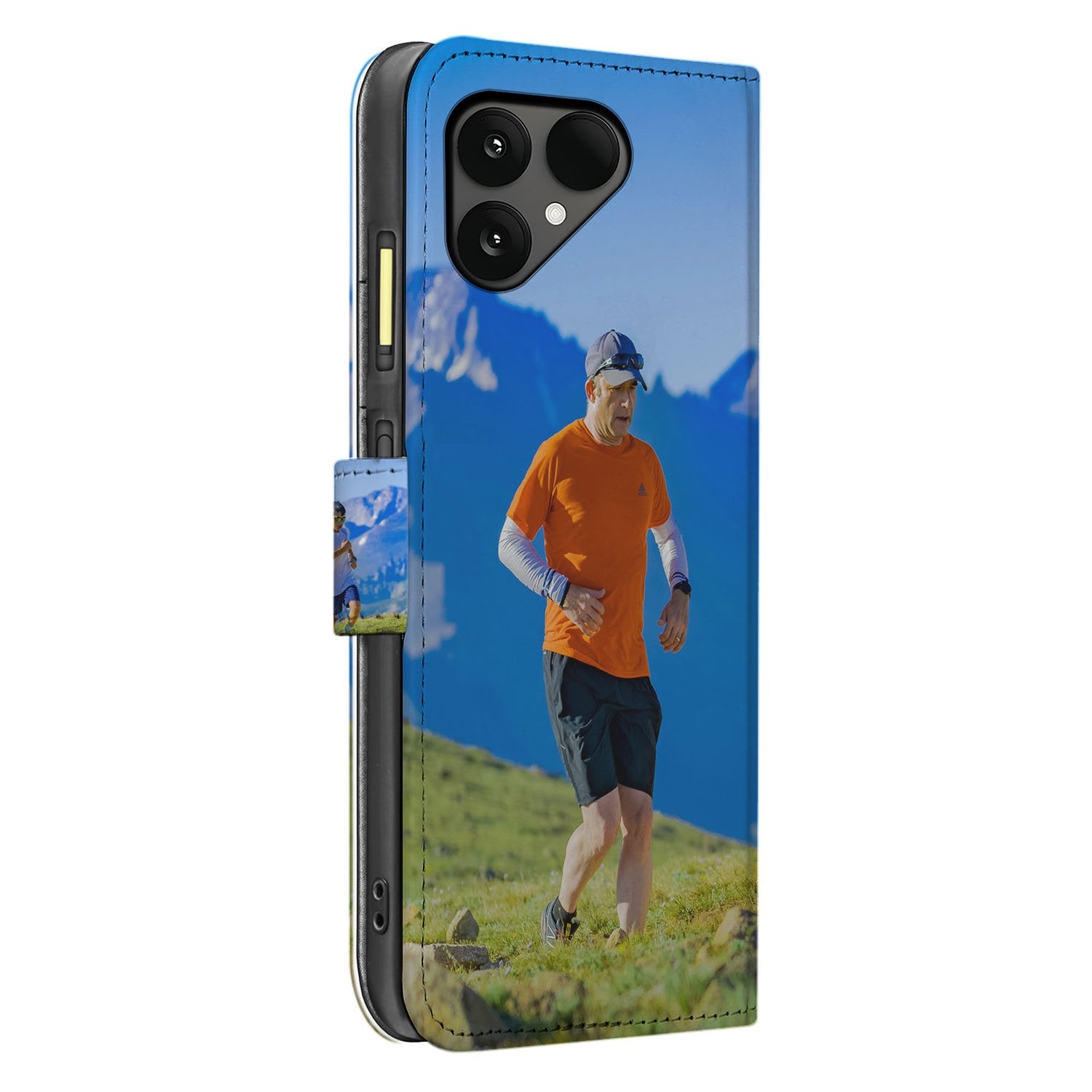 Fairphone 6 Bookcase Hoesje Maken met Foto uniek fotocadeau designnaar rechts