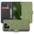 Fairphone 6 Bookcase Hoesje met Groen Houtnerf Design aanzicht