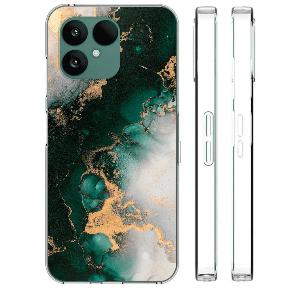 Siliconen hoesje Fairphone 6 Marmer Groen