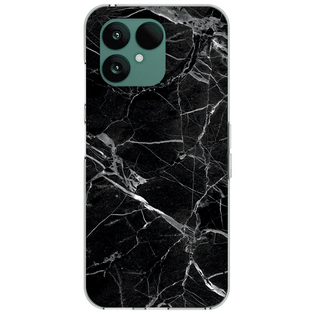 Fairphone 6 Softcase Back cover Marmer Zwart
