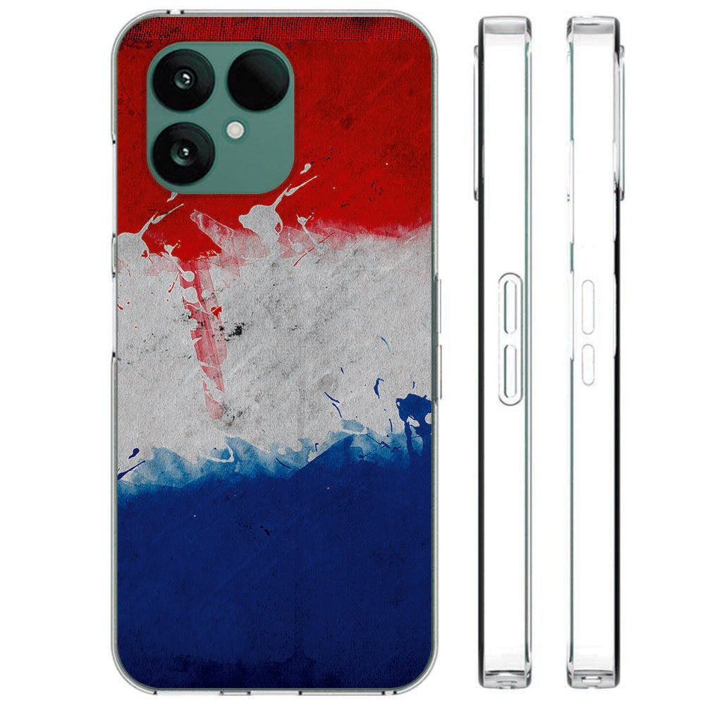 Fairphone 6 Softcase Back cover – Nederlandse vlag – schokabsorberende TPU